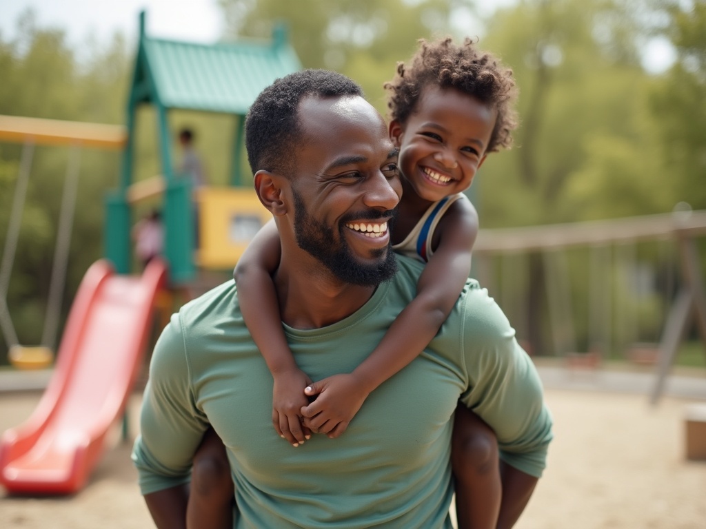 Father lifting child — family wellness care Brampton